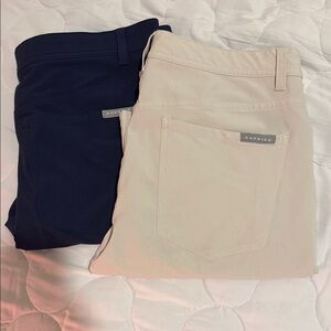 Dunning Golf Pants - Navy and Beige